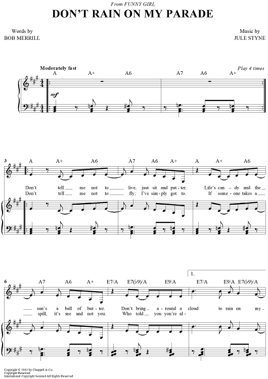 Don't Rain On My Parade