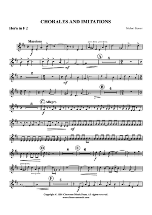 Chorales and Imitations - Horn in F 2