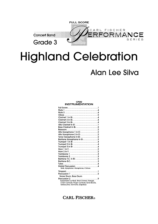 Highland Celebration - Score
