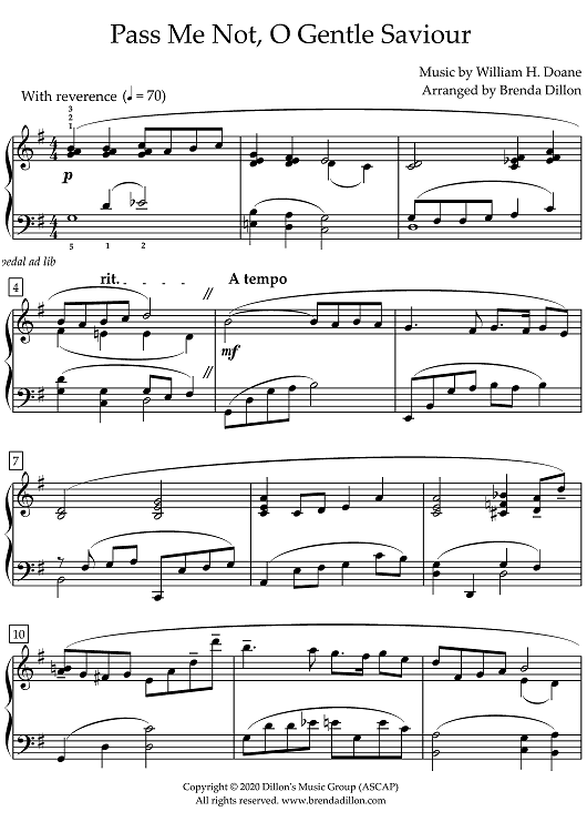 Pass Me Not, O Gentle Saviour