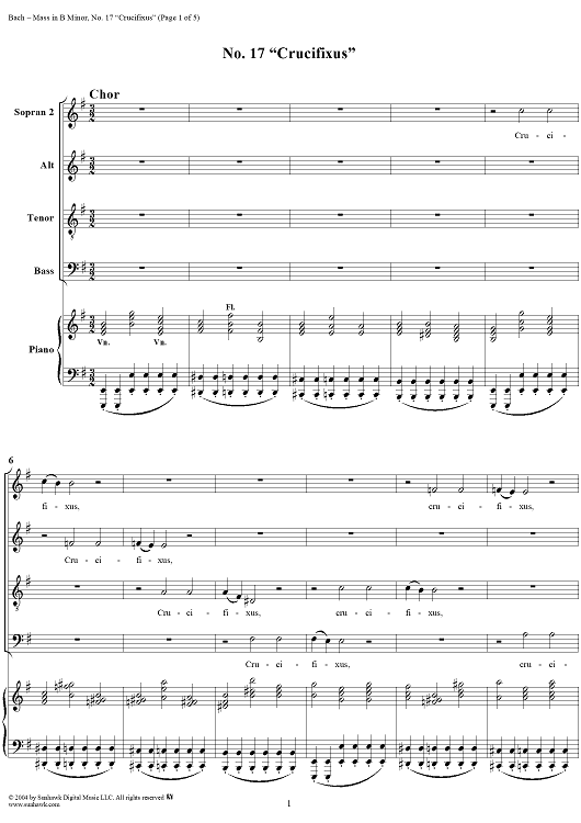 Mass in B Minor, BWV232, No. 17: "Crucifixus"
