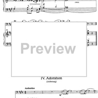 Quatre Morceaux d'Eglise - Score