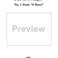 Duo No. 1 in C Major - Cello