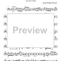 Vivace - from Sonata in F Major - Part 3 Cello or Bassoon