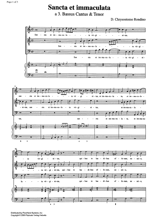 Sancta et inmaculata