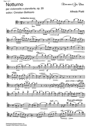 Notturno Op.20 - Cello