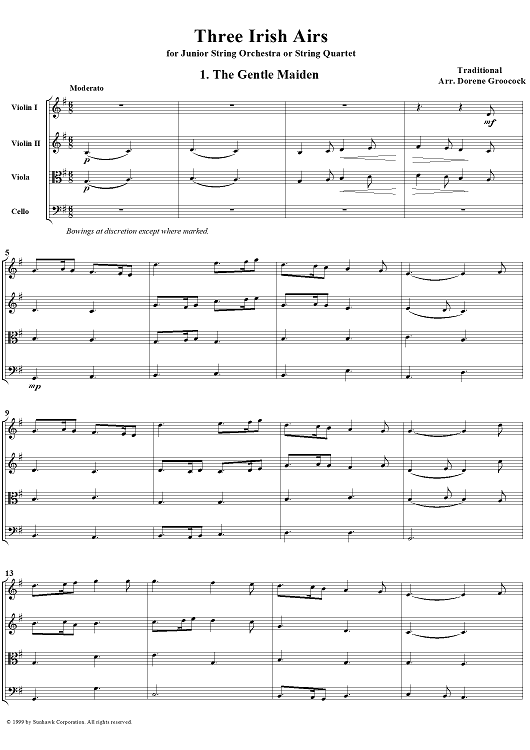 Air No. 1: The Gentle Maiden - Score