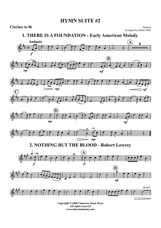 Hymn Suite #2 - Clarinet in B-flat