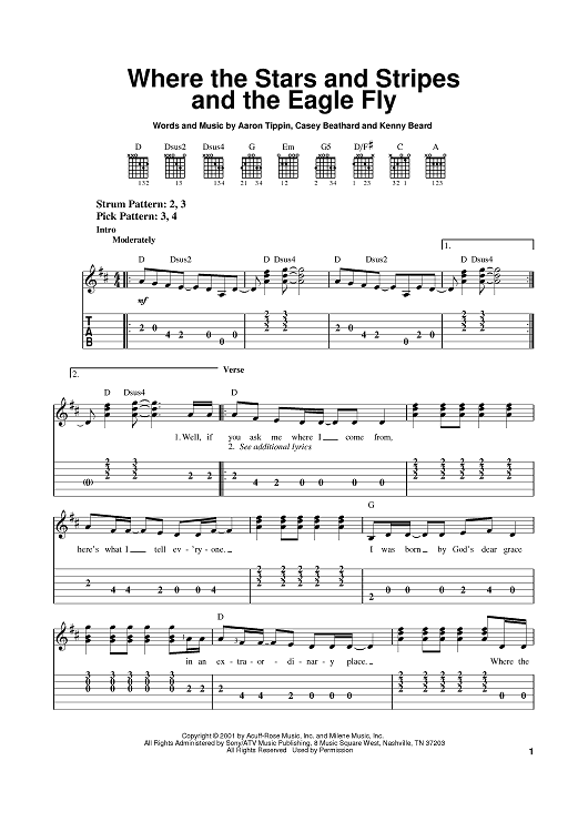 Where The Stars And Stripes And The Eagle Fly