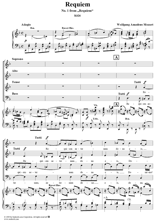 Requiem - No. 1 from "Requiem"  K626