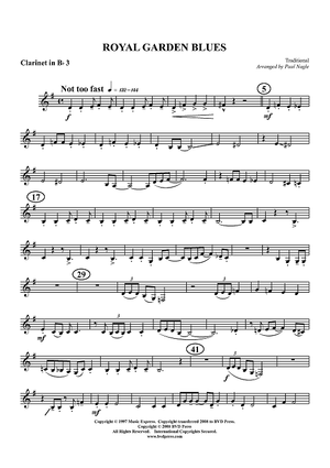Royal Garden Blues - Clarinet 3 in B-flat (op. Alto Cl.)