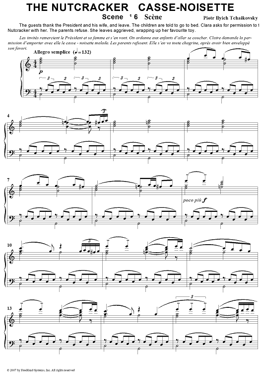 The Nutcracker. Scene No. 6. Departure of the Guests - Night