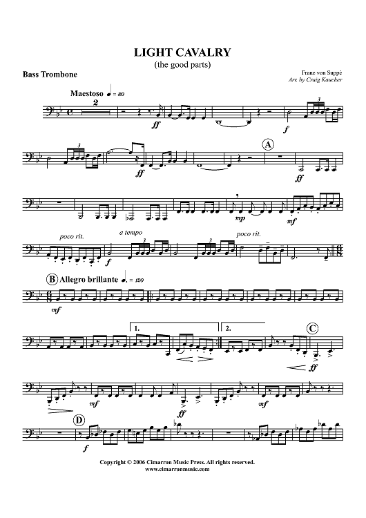 Light Cavalry - Bass Trombone
