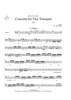 Concerto for Two Trumpets in C - Cello/Bass