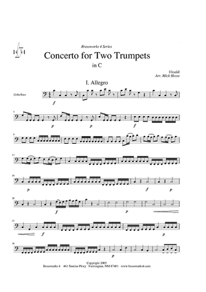 Concerto for Two Trumpets in C - Cello/Bass