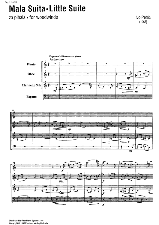 Little Suite - Score