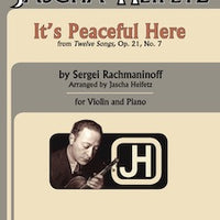 It's Peaceful Here - from Twelve Songs, Op. 21, No. 7