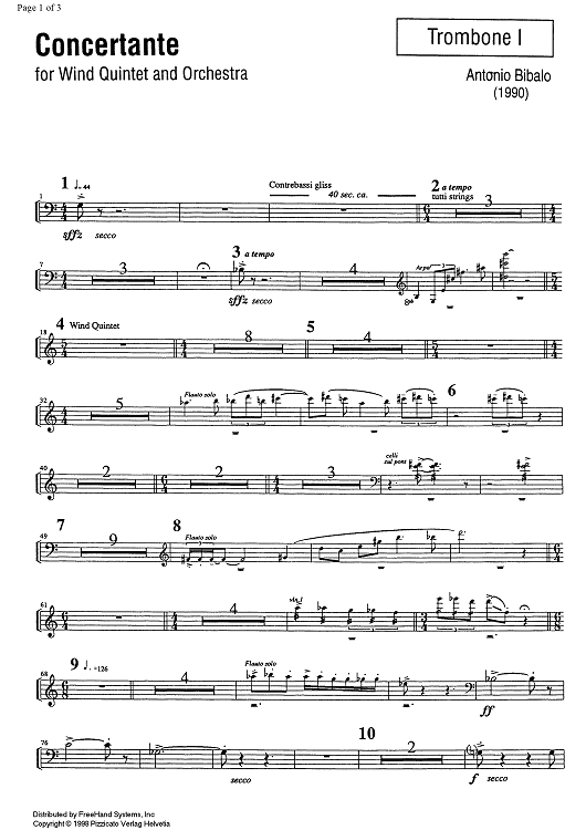 Concertante - Trombone 1