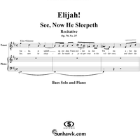See, Now He Sleepeth - No. 27 from "Elijah", part 2