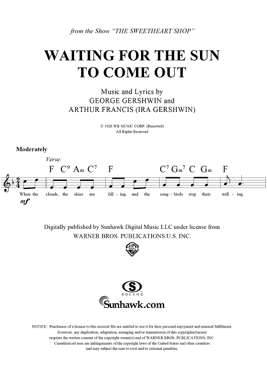 Waiting for the Sun to Come Out