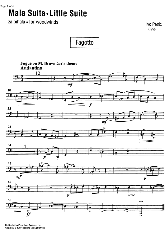 Little Suite - Bassoon