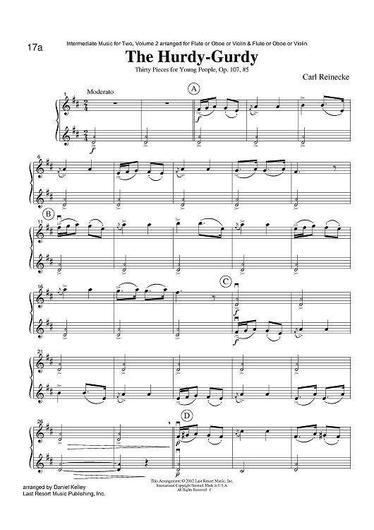 The Hurdy-Gurdy - Thirty Pieces for Young People, Op. 107, #5