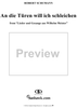Lieder und Gesänge aus Wilhelm Meister, Op. 98a, No. 8 - An die Türen will ich schleichen - No. 8 from "Lieder and Songs from Wilhelm Meister"  op. 98a