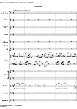 Piano Concerto No. 2, Movement 4 - Full Score