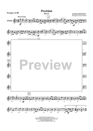 Precision (March) - Trumpet 1 in Bb