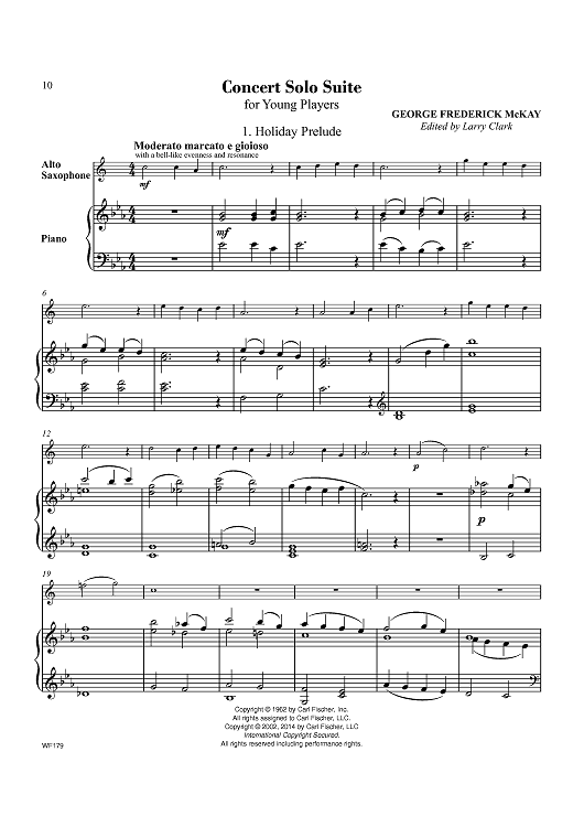 Concert Solo Suite  for Young Players