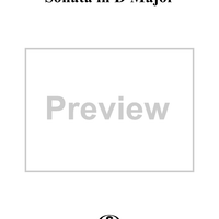Sonata in D Major, Op. 16, No. 1 - Piano
