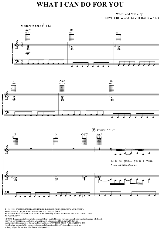 What I Can Do For You