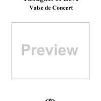 Thoughts of Love - Piano Score