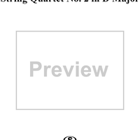 String Quartet No. 2 in D Major - Violin 2
