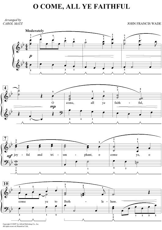 O Come, All Ye Faithful