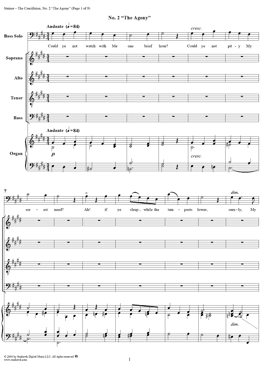 The Crucifixion: No. 2, The Agony