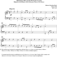 Minuet in G Major - from Klavier Suite in G Minor