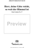 "Herr, deine Güte reicht so weit der Himmel ist", Aria, No. 3 from Cantata No. 17: "Wer Dank opfert, der preiset mich" - Violin 1