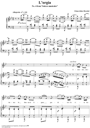 L'orgia, No. 4 from "Soirées musicales" - no. 4 from "Soirées musicales"
