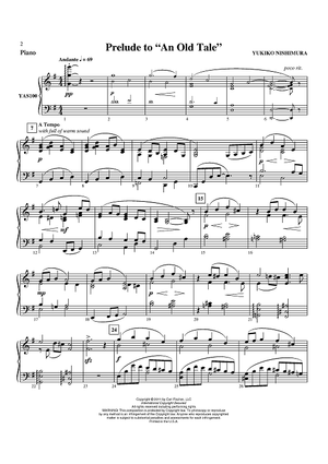 Prelude to "An Old Tale" - Piano