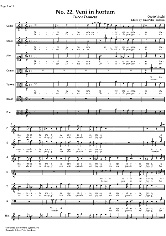 Veni in hortum - Dicea Dameta