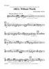 Aria: Without Words - Bb Cornet 1