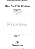 Sanctus, No. 10 from Mass No. 19 (Requiem) in D Minor, K626 - Full Score