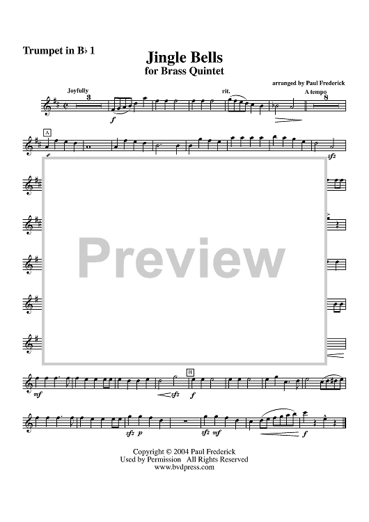 Jingle Bells - Trumpet 1