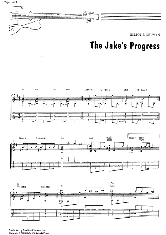 The Jake's Progress - Guitar