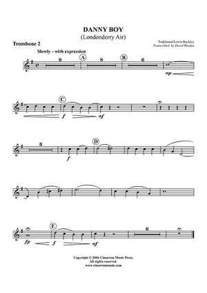 Danny Boy (Londonderry Air) - Trombone 2 BC/TC