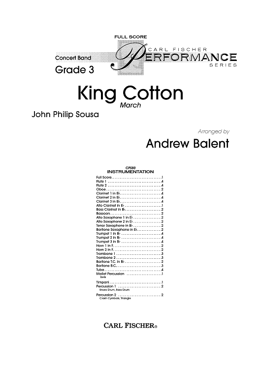 King Cotton - Score