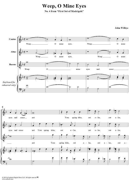 Weep, O Mine Eyes