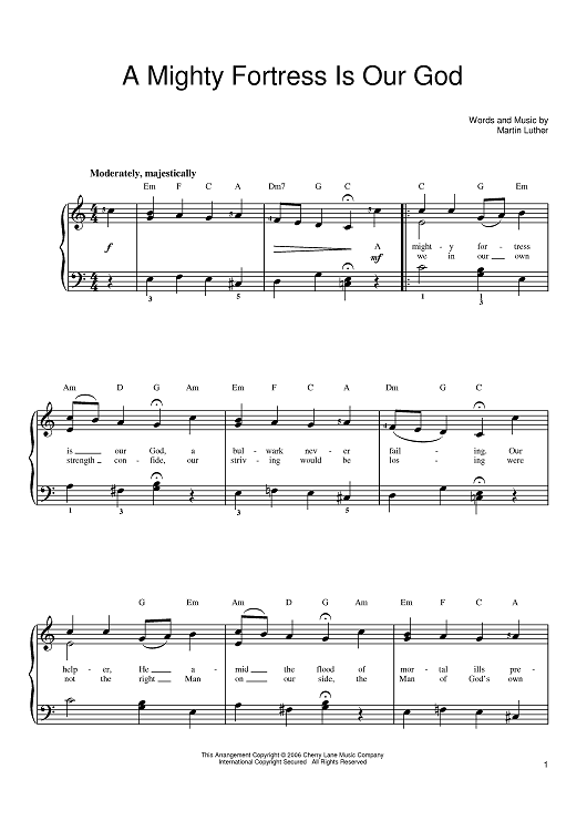 A Mighty Fortress Is Our God