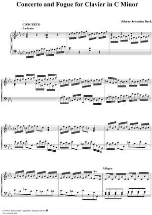 Concerto and Fugue in C Minor, BWV909